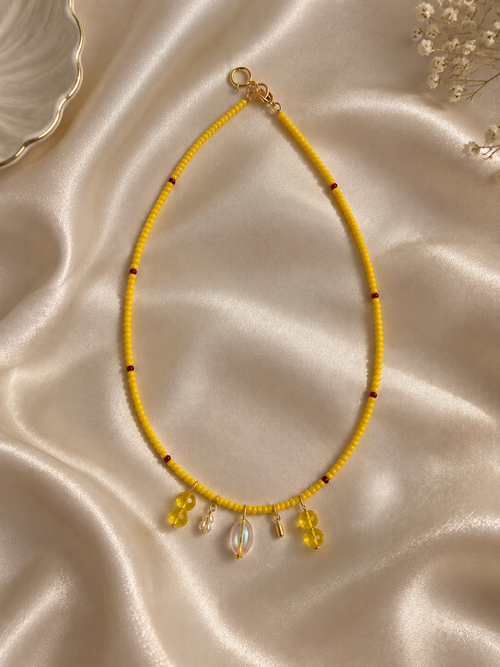 Sunshine Charm Bead Necklace