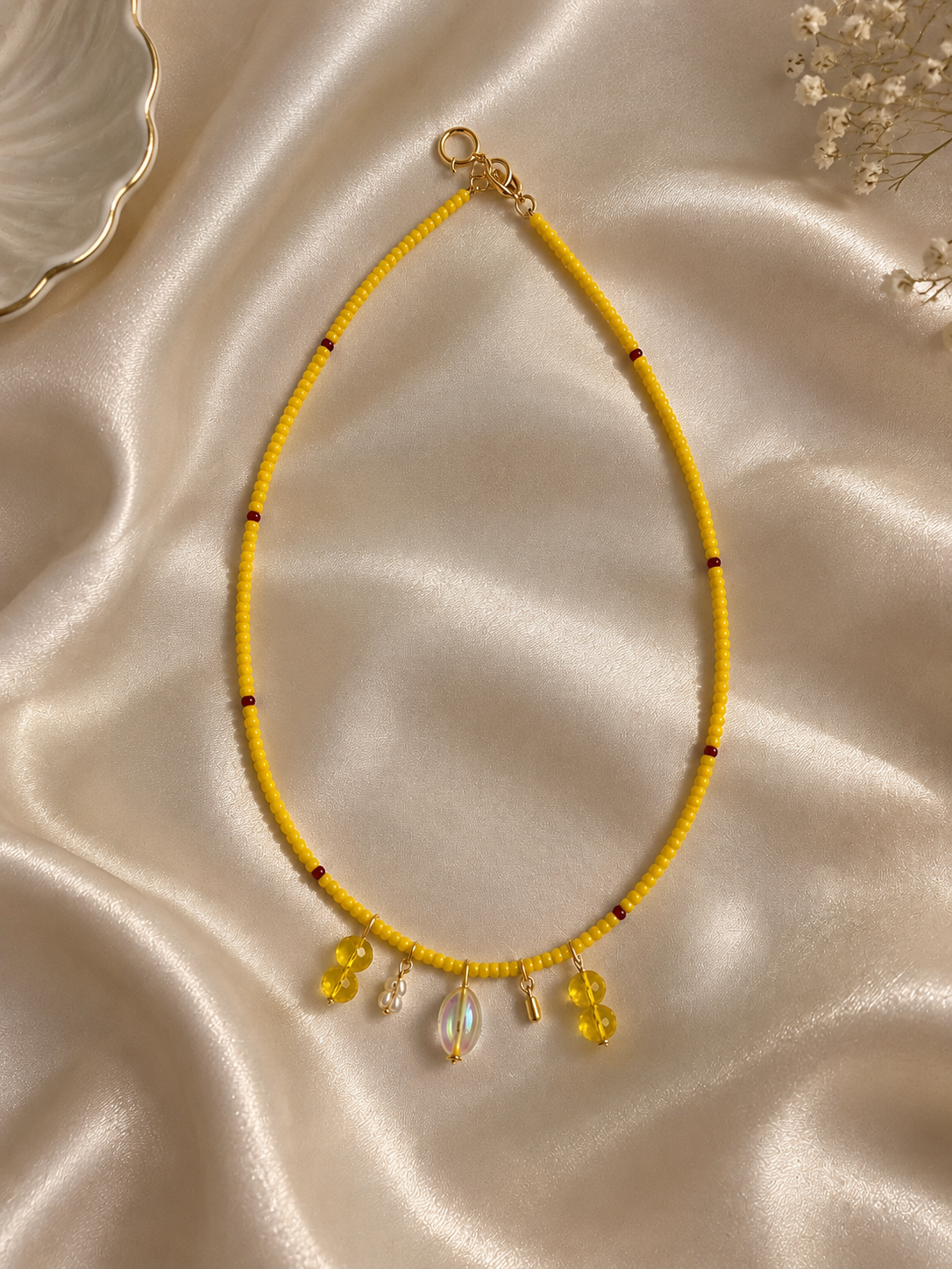 Sunshine Charm Bead Necklace