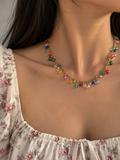 Rainbow Charm Chain Necklace
