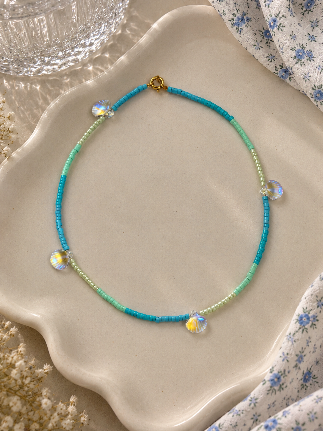 Ocean Shell Bead Necklace