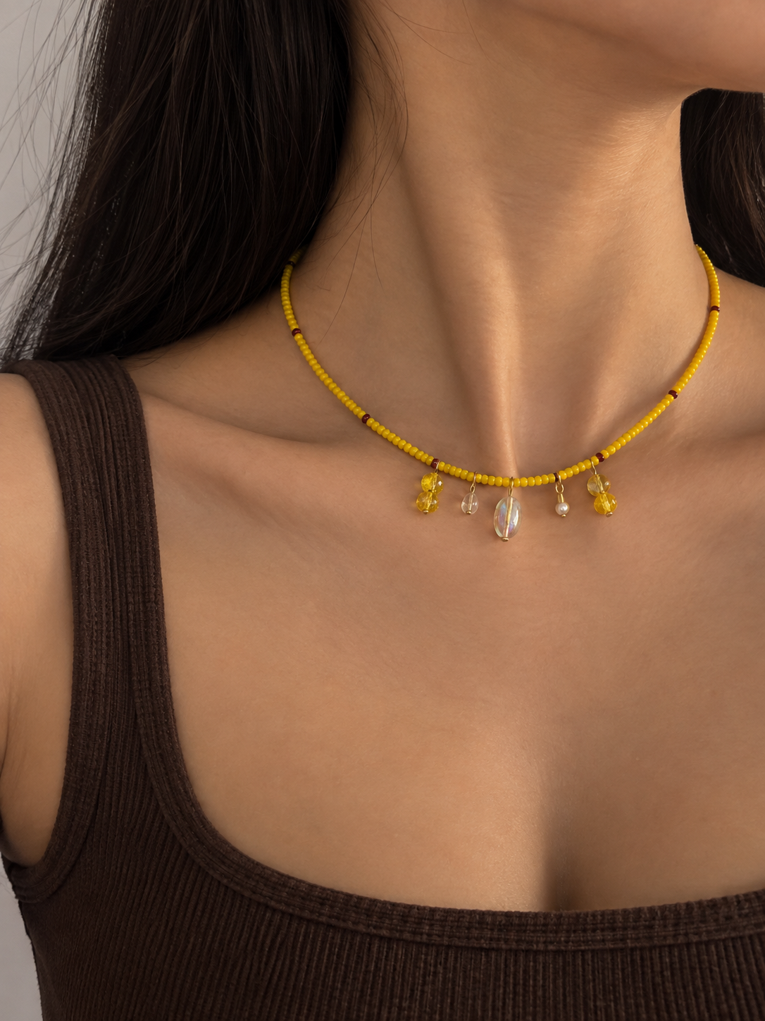 Sunshine Charm Bead Necklace