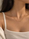 Dainty Beaded Ball Necklace