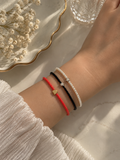 Trio Charm Beaded Bracelet Set