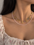 Pink Starfish Charm Necklace